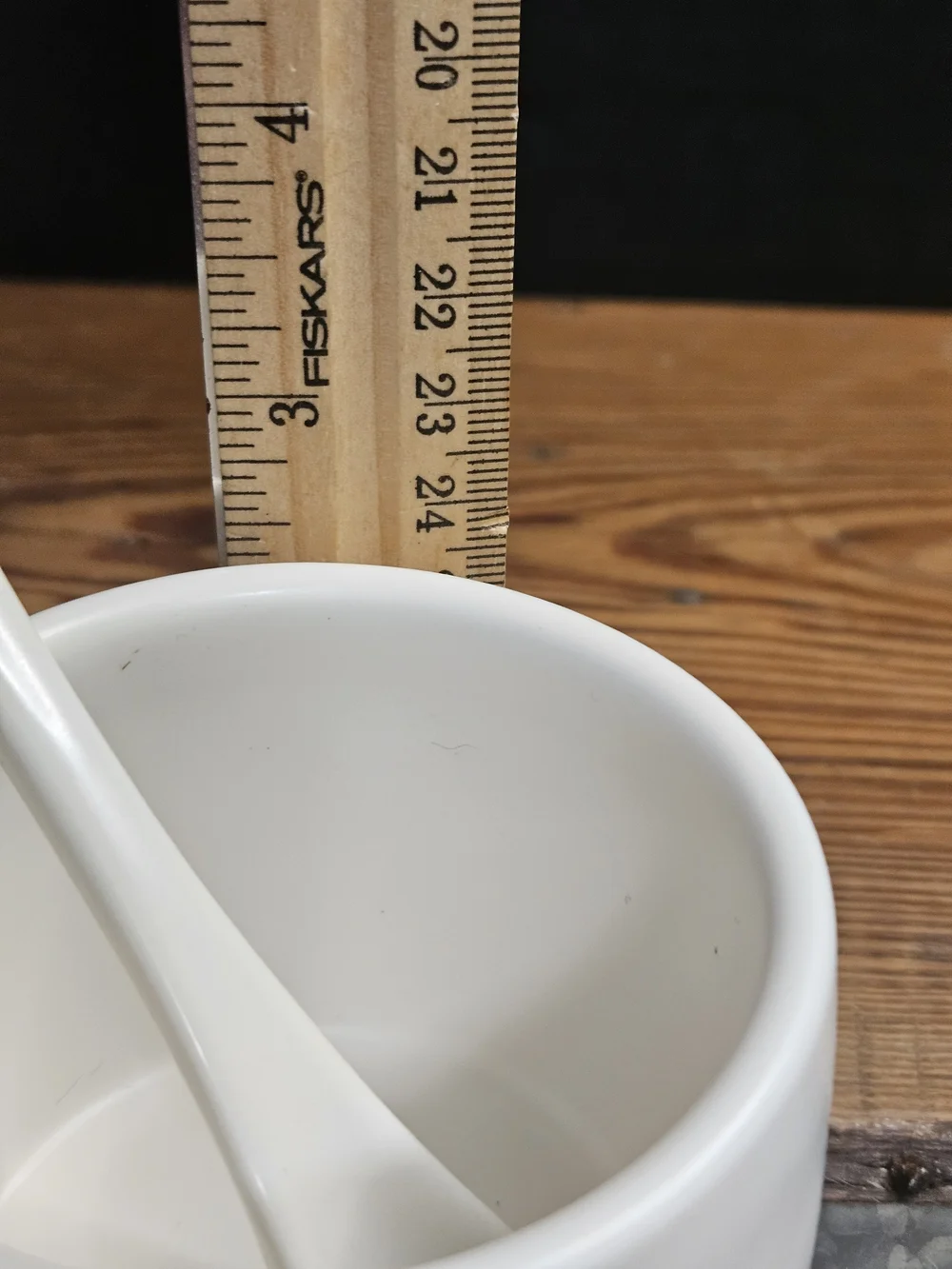 Rae Dunn Ceramic Jam Jar with Spoon - White